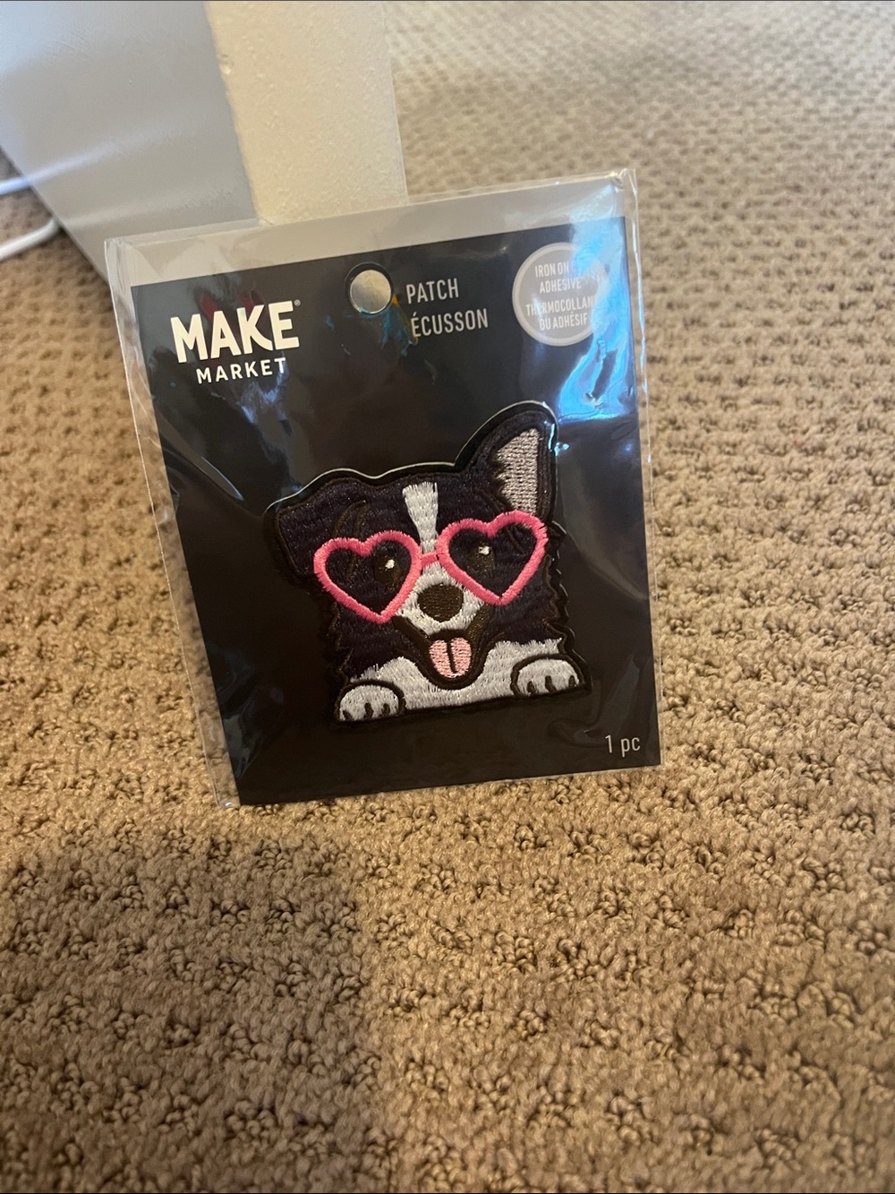 Iron on adhesive doggy